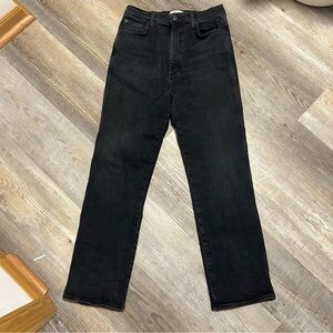 Agolde Classic Black Straight Jeans